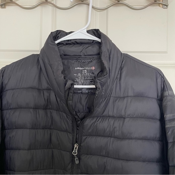 Swiss Tech Men's Black Puffer Jacket XL - Picture 3 of 10